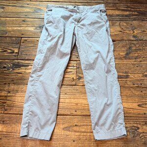 J Crew 770 Straight Stretch Pants Chinos Trousers Mens Size 36x30 Grey EUC